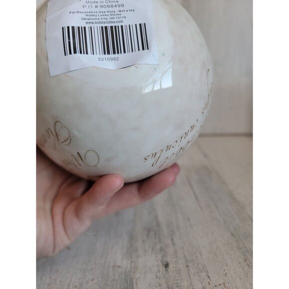 Ceramic Easter egg brown bunny home decor unique - Picture 8 of 8